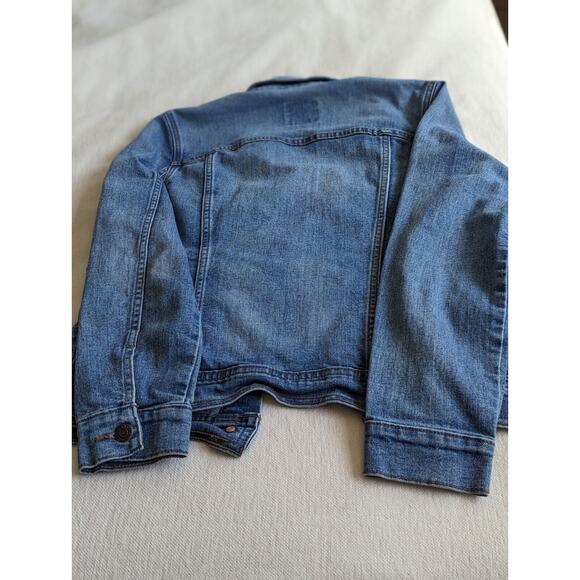 Old Navy Women’s Denim Jean Button Up Jacket Blue Size Medium Photos Measurement - Picture 8 of 10